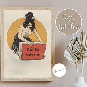 Feminist Poster Vintage | Women Day March | Fuck The Patriarchy Print | Fuck The Patriarchy Poster | Feminist Print | Femme Print | Feminist