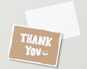 5.5x4.2 Small Business Thank You Card, Digital Download, Shipping Supplies, Package Insert