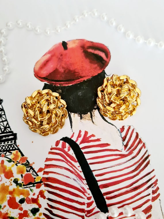 Agatha Paris vintage clip-on earrings - image 5