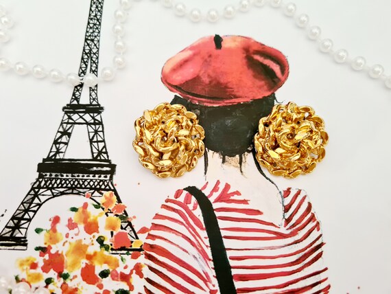 Agatha Paris vintage clip-on earrings - image 8