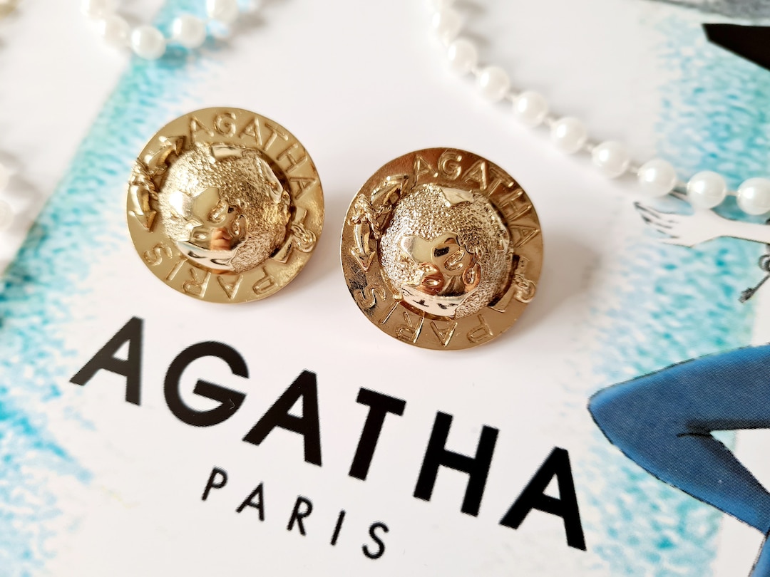 Agatha Paris Vintage Earrings - Etsy
