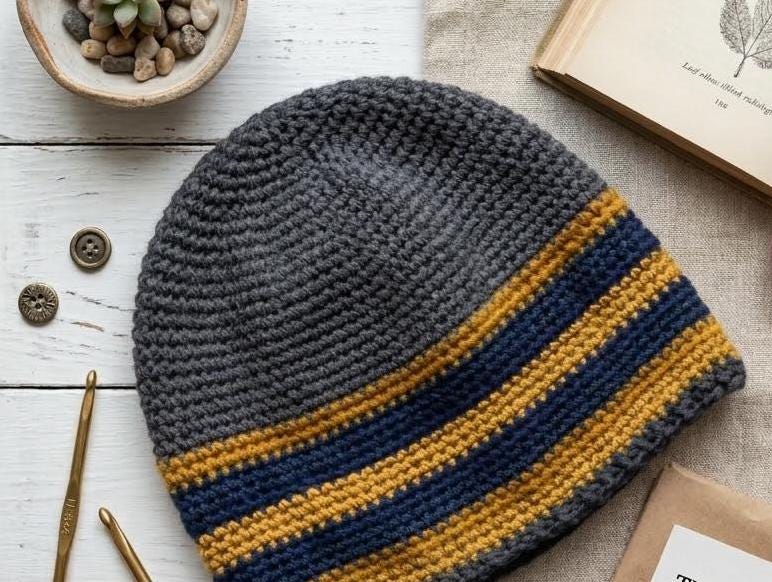 Checker Beanie - Etsy
