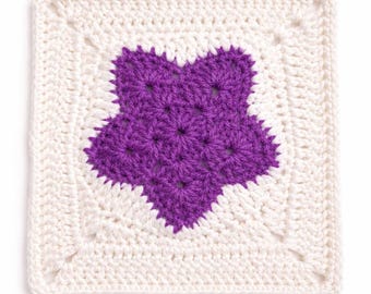 Star Granny Square Crochet Pattern | Modern Crochet Motif | Instant PDF Download for Blankets & Home Décor