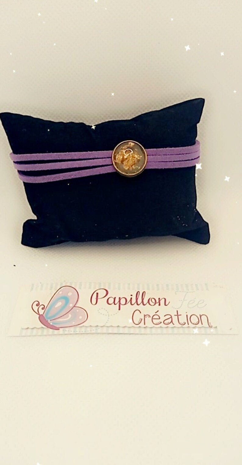 Cabochon bracelet ton gold