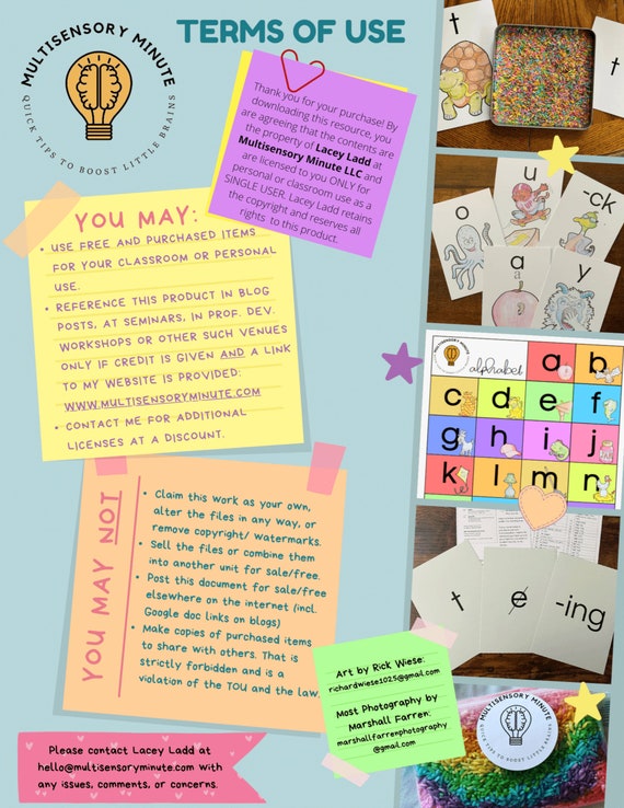 Reading and Spelling Game and Poster: Kiss the Cat Rule by Lit Minds