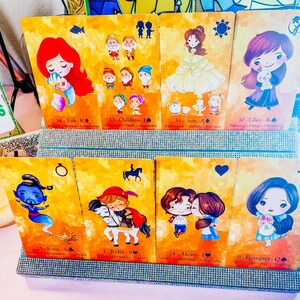 Kawaii Disney Lenormand Deck chibi Character Art movie | Etsy