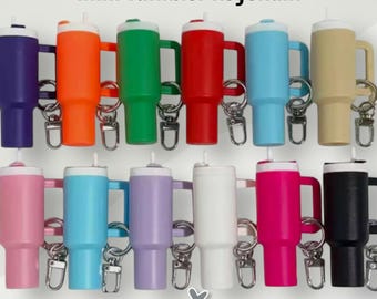 Mini-bekersleutelhanger – schattig drankjeaccessoire