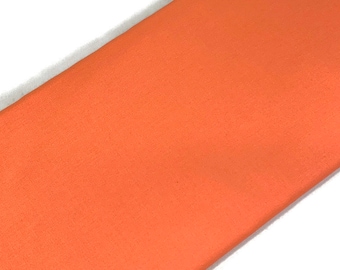 Pastel Carrot Orange Solid Colored Cotton Fabric Sold by the YARD. Boundless Premium Quilters Solids for Quilting, Clothing, Décor, Easter.