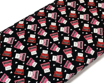 Love Notes Typewriter Fabric, Valentine's Day Cotton, Riley Blake