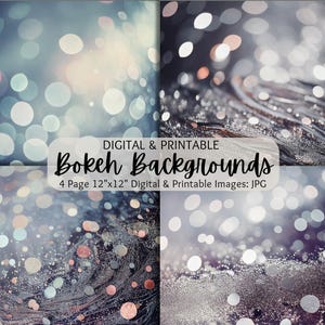 Bokeh Backgrounds | Bokeh Light Background | Bokeh Backdrops | Bokeh Light Effects | Bokeh Patterns | Digital Paper Pack | Commercial Use