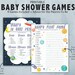 Space Theme Baby Shower Games Printable Baby Shower Trivia Boy Baby ...