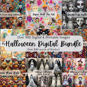 ハロウィーン バンドル | ハロウィーンの画像 | ハロウィーンの印刷物 | デジタル ペーパー | 商用利用 | 不気味な季節 | 印刷可能な紙 | スクラップブッキング