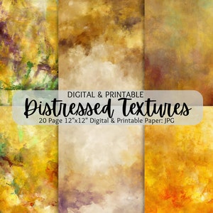 Distressed Paper Textures | Old Paper Textures | Vintage Antique Distressed Aged Paper Backgrounds | Digital Downloads | Commercial Use