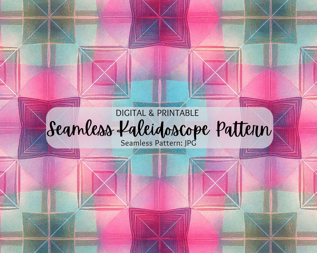 Colorful Kaleidoscope Seamless Pattern | Symmetrical Geometric Pattern ...