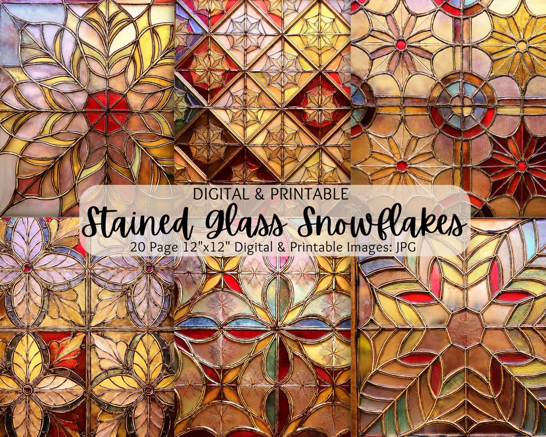 Snowflake Glass Pattern Snowflake Stained Glass Images | Stained Glass Snowflakes | Christmas ...
