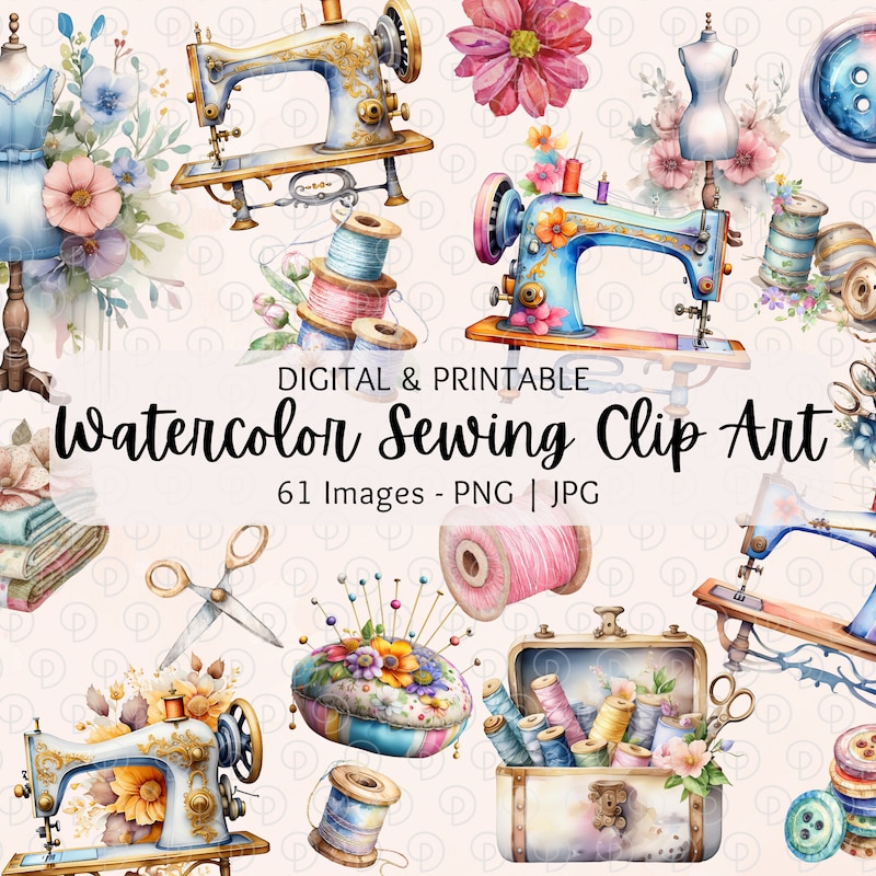 Sewing Clipart - Etsy