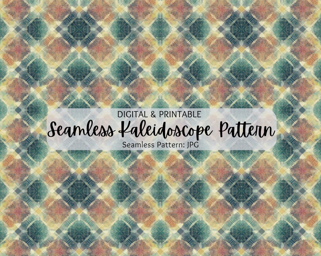 Kaleidoscope Seamless Pattern | Symmetrical Geometric Pattern ...