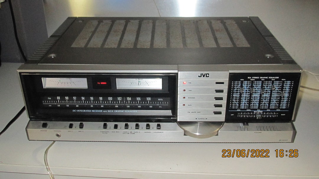 JVC JRS201 Silver Unique Stereo Receiver W Phono Input