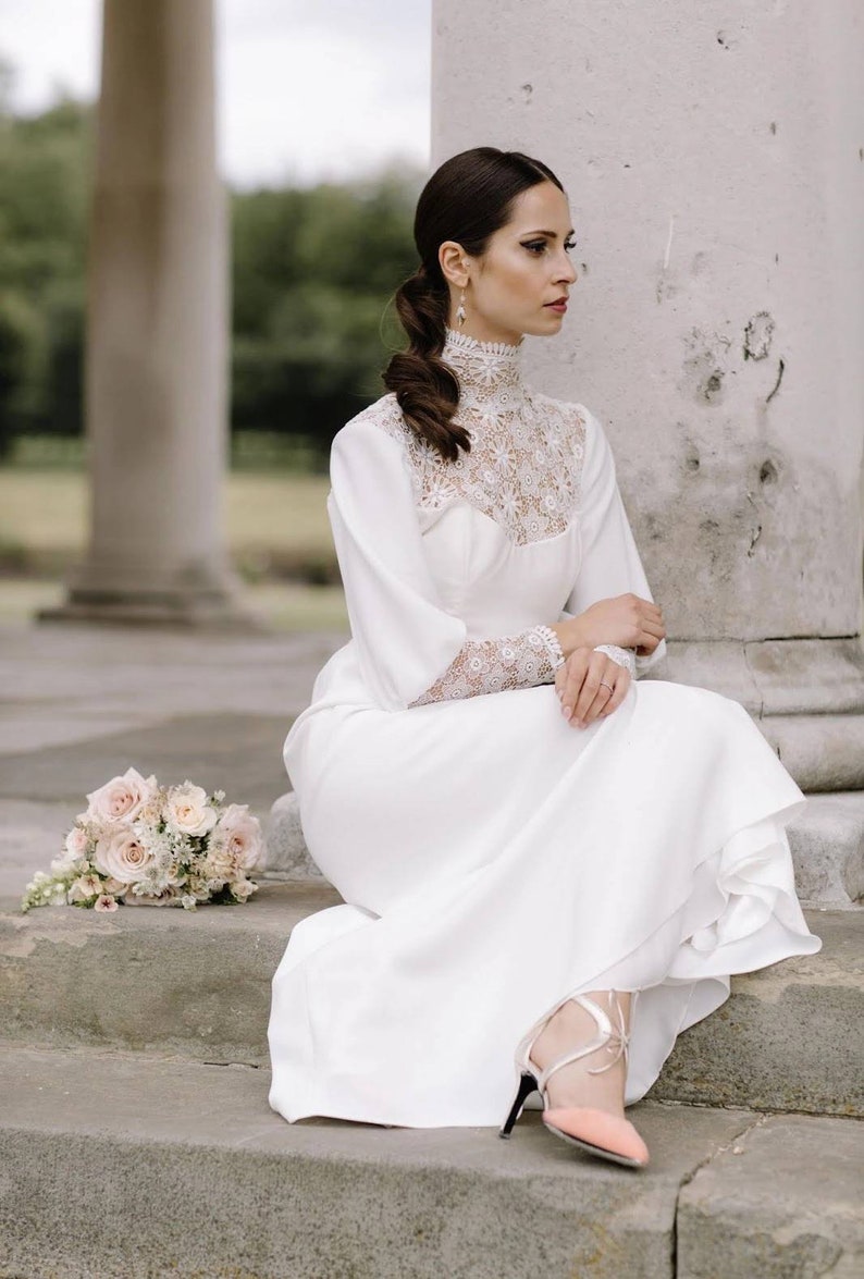 Wedding Dress Claire Victorian Victorian Dress Vittoriani - Etsy
