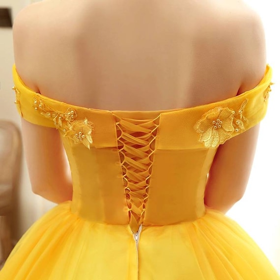 Belle Dress Princess Princess Glamour Elegance Party Etsy