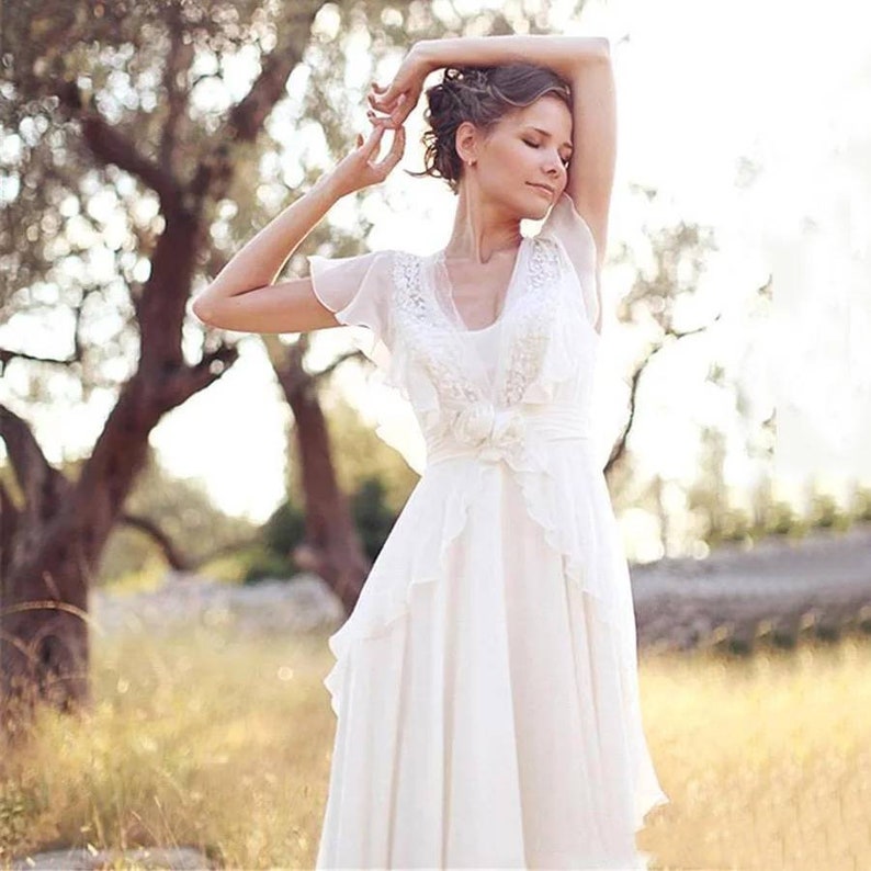 1920s style wedding dress