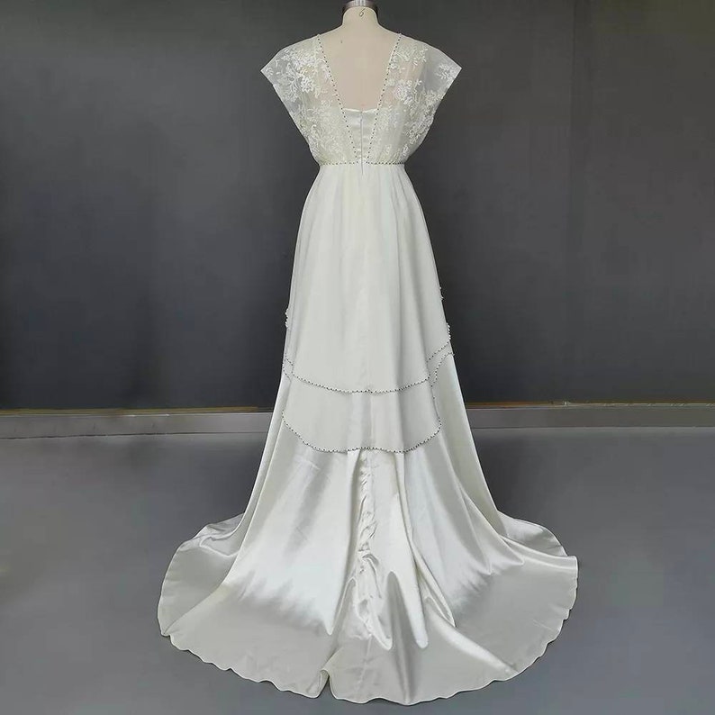 Victorian Wedding Dresses, Patterns, Shoes, Accessories     Wedding dress Adela Victorian Victorian dress edwardian gatsby victorienne Vintage Dress French wedding gown 1900s 1910s  AT vintagedancer.com