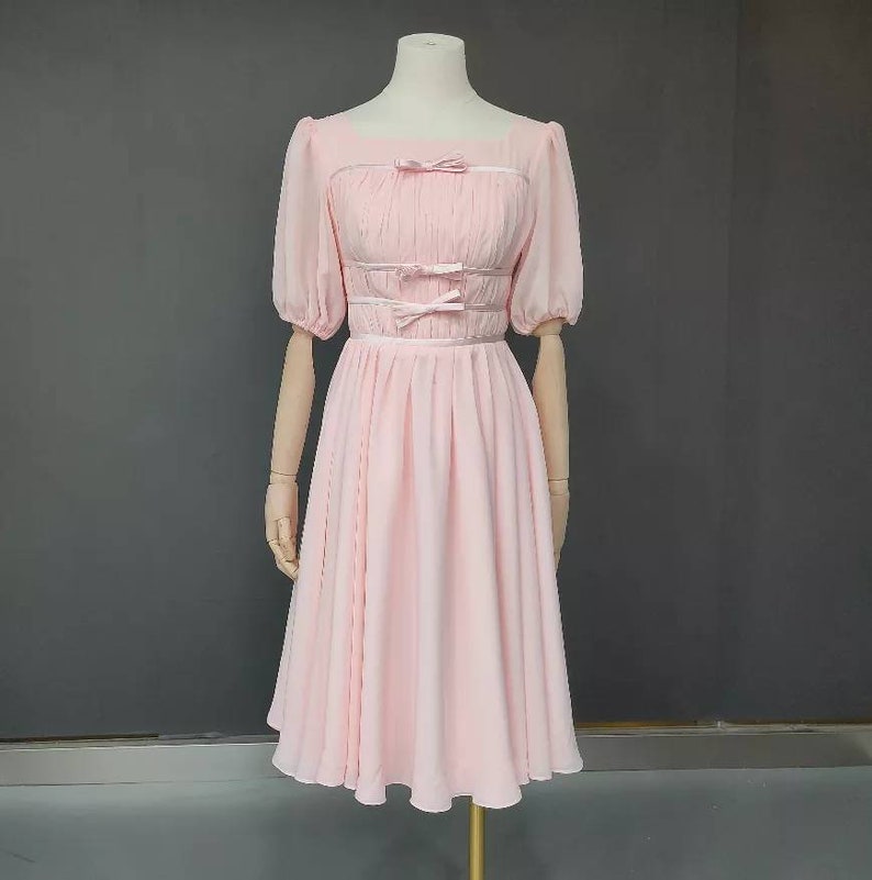 1960s Cocktail, Party, Prom, Evening Dresses     Liesl vintage dress Vintage French dress vintage dress floral dress cottagecore dress French dress sound of music  AT vintagedancer.com