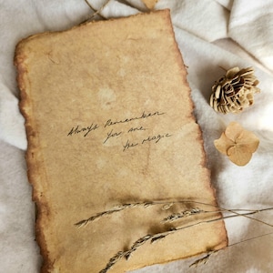 Always Remember You Are The Magic... Handwritten Affirmation Wall Hanging Handmade Paper Vintage Wall Decor