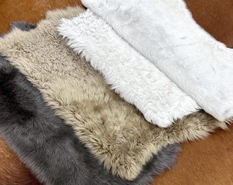 Curly Sheepskins, Long Fur Sheep Hide, Decorative Furs, Natural Sheepskin, Throw Sheep Hide, Soft Animal Fur, Fur Fabric, Fur for Craft