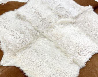 XXL Size Genuine Sheepskin, Decorative Sheepskin for Throw, Curly Medical Sheep Rug, Fur Area Rug, Patchwork Sheep, Natural Soft Sheep Wool