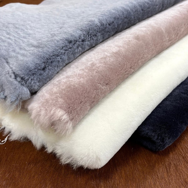 100% Genuine Soft Sheepskin Shearling Fur Upholstery Thick Chunky Hide Seat Cover Boots Pram Liner Baby Sofa Cover Throw Rug Upholstery Fur