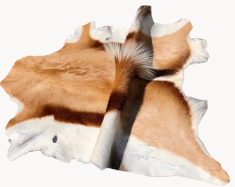 100% Real Deer Rug  Natural Deer Rugs A luxury decor for your home Genuine Deer Pelt Antelope Rug Area Rug Animal Pelt Rug