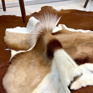 Real Deer Skin Throws Genuine Leather Deer Pelt Deer Fur Natural Color Deer Fur Pelt Tanned Home Decor Fur Pelt Deer Rug Deer Fur Deer Throw