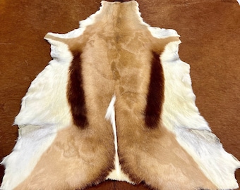 Genuine Deer Hide, Real Genuine Dear Pelt, Tanned Deer Pelt , Natural Tanned Deer Pelt , Luxury Home Decor Rugs, Bedroom Deer Pelt Rug