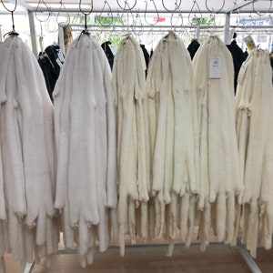 Mink Pelt Natural Color Black Mink Fur Natural Mink Fur White Mink Fur Special Selection Assorted Mink Pelt Silky Touch Feeling Genuine Mink