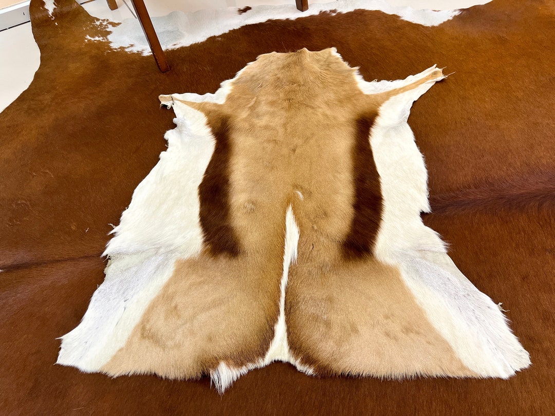 Deer Skin Pelt, Meditation Mat, Hide Soft Thin Deerskin, Genuine