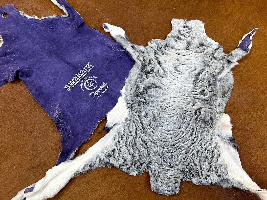 Karakul Lamb Pelts , Swakara Pelt Genuine Karakul Lambskin Black