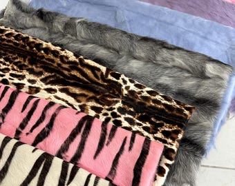 7 Different Goat Furs, Genuine Goat Skin Rug, Multiple Colors Goat Fur, Zebra Printed Fur, Animal Prints Fur, Leopard Goat Fur, Soft Fur