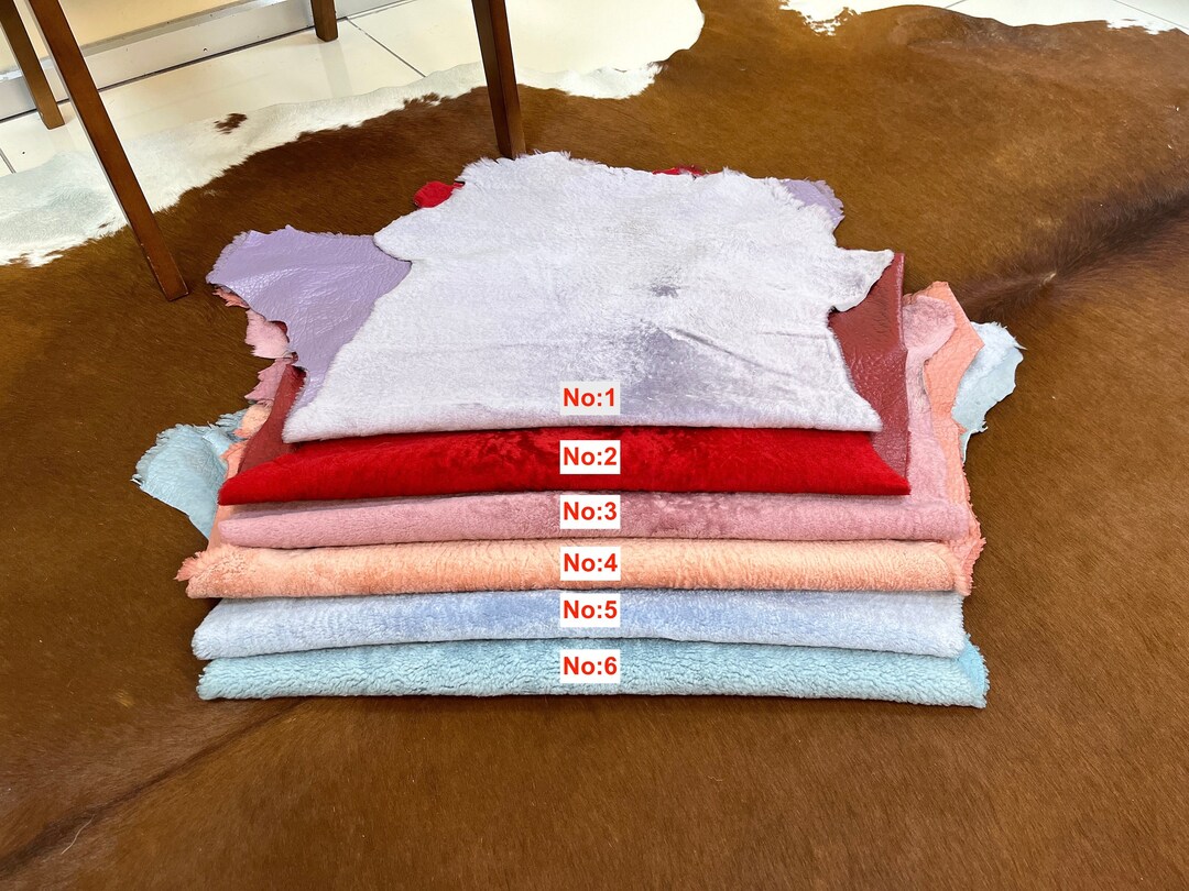 Real Astrakhan Short Feather Sheepskin , Waterproof Skin , Colorful