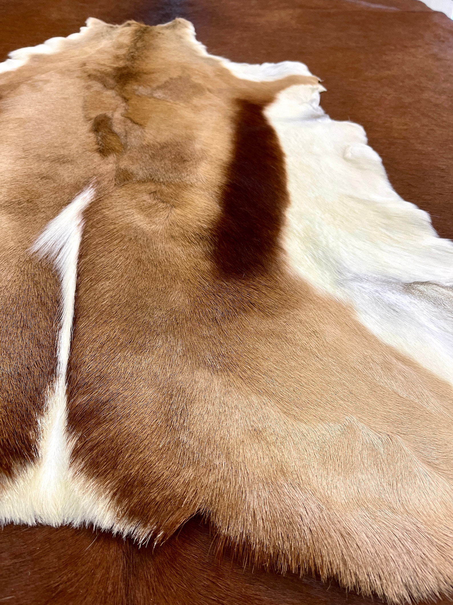 Real Deer Skin Throws Genuine Leather Deer Pelt Deer Fur Etsy