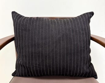 Unique Decorative Pillow, Stuffed Throw Pillow, Genuine Leather Pillow, Shiny Stone Chain Pillow, Modern & Glam Decor, XL Size Throw Pillow