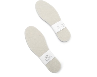 100% Wool Merino Felted Insoles for Women, Wool Shoe Insole Inner Sole Winter Warm Feet Cosy Can Be Trimmed To Fit, Real Sheep Wool