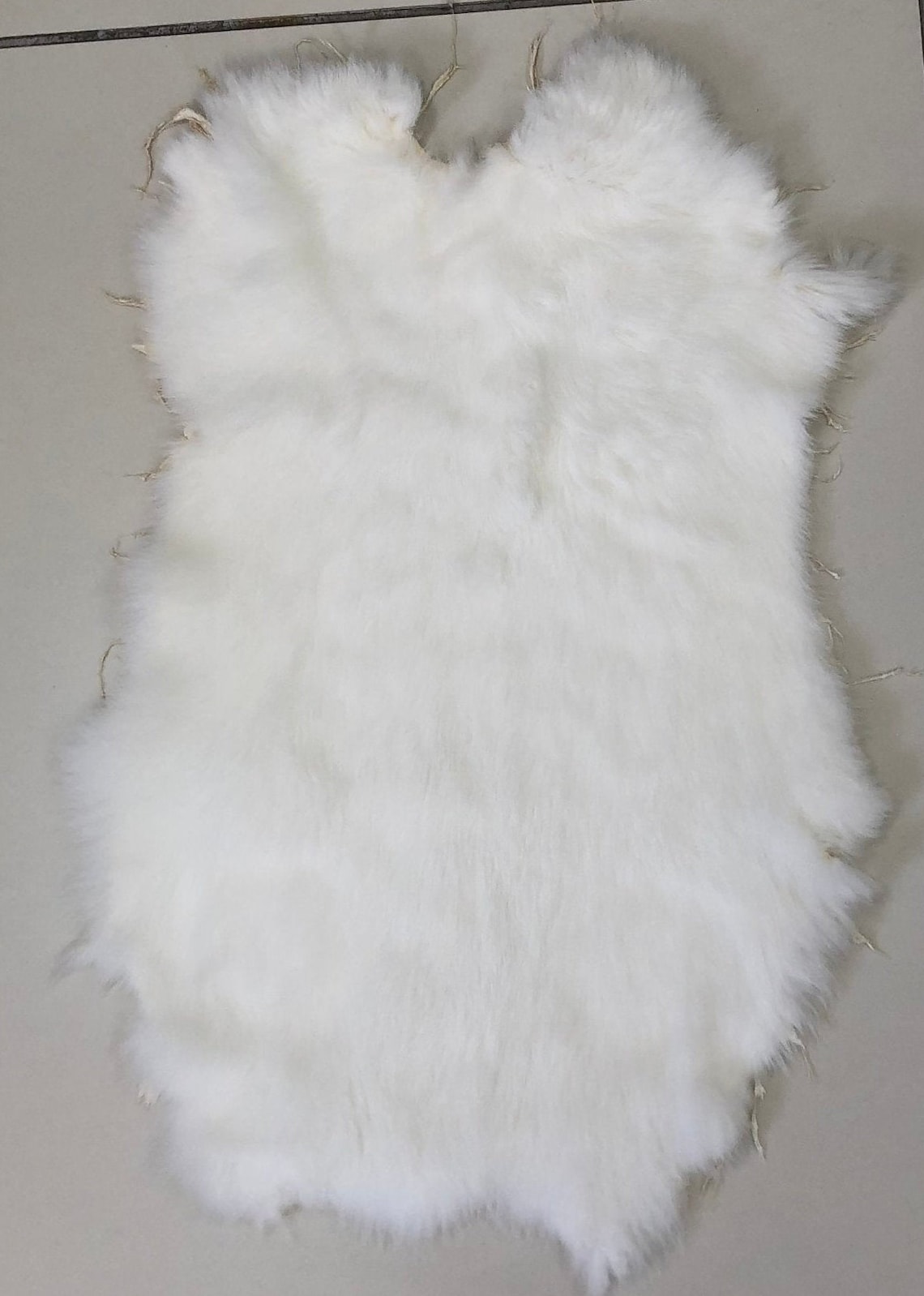 White Pure Rabbit Fur Natural Rabbit Fur Pelt Assorted Rabbit Etsy