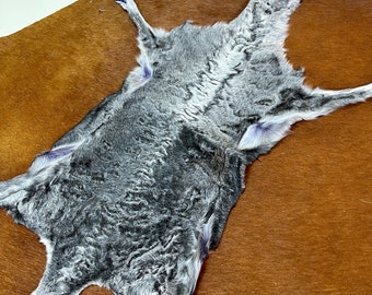 Grey  Astrakhan Karakul Pelt, Genuine 100% Astrakhan, Real Karakul Fur, Swakara Fur Pelt, Swakara Pelt, Genuine Karakul Pelt, Qaraqul Lamb