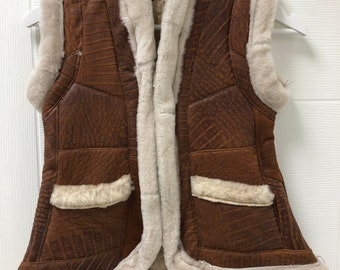 Sheepskin Vest - Etsy