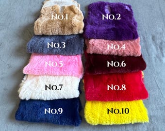 AMAZING Rex Rabbit Furs, 10 Different Colors of Rabbit Fur, Real Rex Rabbit Pelt, Genuine Soft Rabbit Hide, High Quality Rabbit Hide