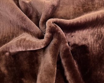 Brown Sheepskin Shearling Mouton , Soft Garment Sheepskin , Sheepskin Upholstery , Sheepskin Boots Pram Liner Baby Sofa Cover Throw Hide