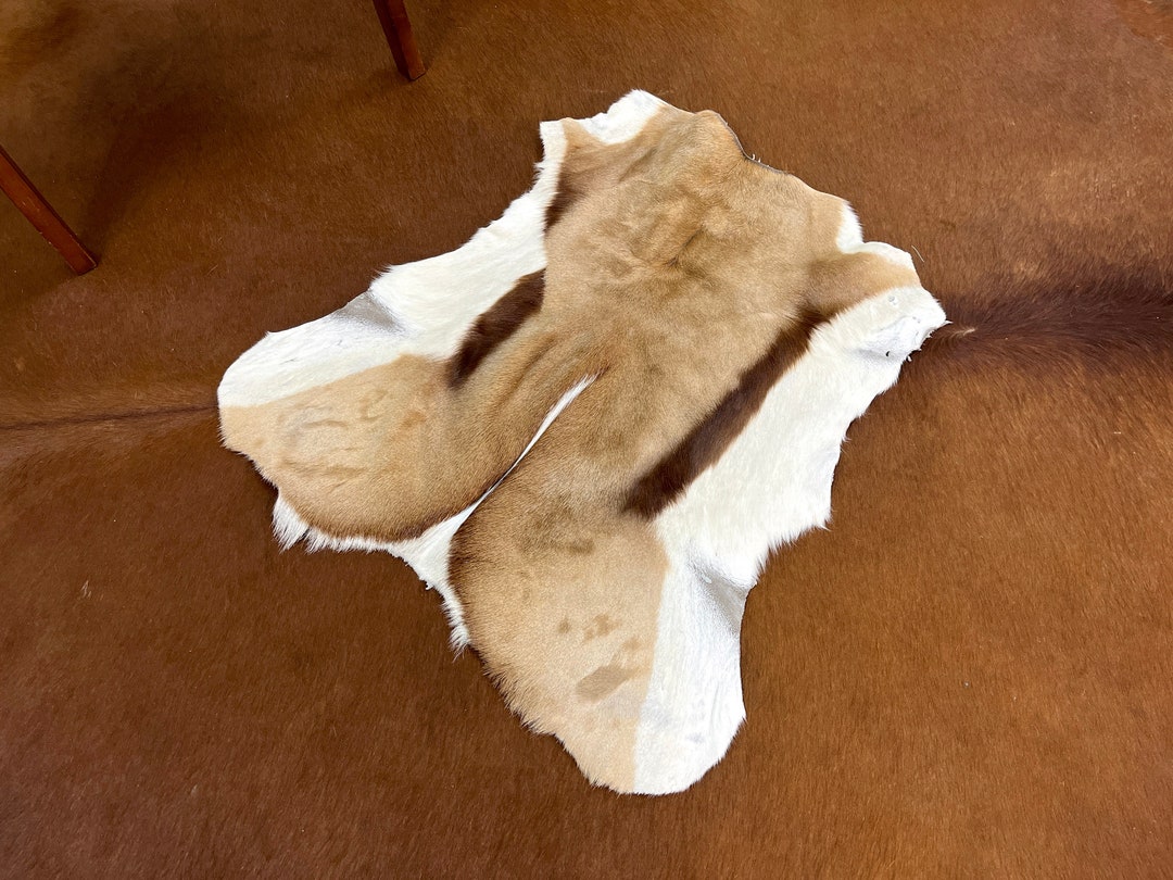 Real Deer Skin Pelt Natural Hide Rug Ethically Sourced Deer Pelt Tanned