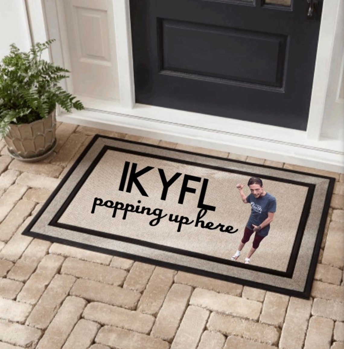IKYFL Popping up here Doormat Funny Tik Tok girl Anti Etsy