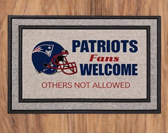 Felpudo de los Patriots de la NFL, felpudo de fútbol americano de Nueva Inglaterra, felpudo de NE, temporada de fútbol americano, alfombra de NE